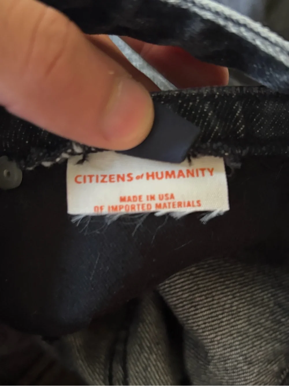 Citizens of humanity cutout waist wide leg baggy denim black jean shorts size 27